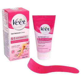 Veet Silk  Fresh  Lotus Milk  (Jasmine )Hair Removal Cream for Normal Skin 50g 